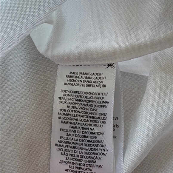 Ralph Lauren White Button-Down Shirt size 4 - Picture 4 of 5